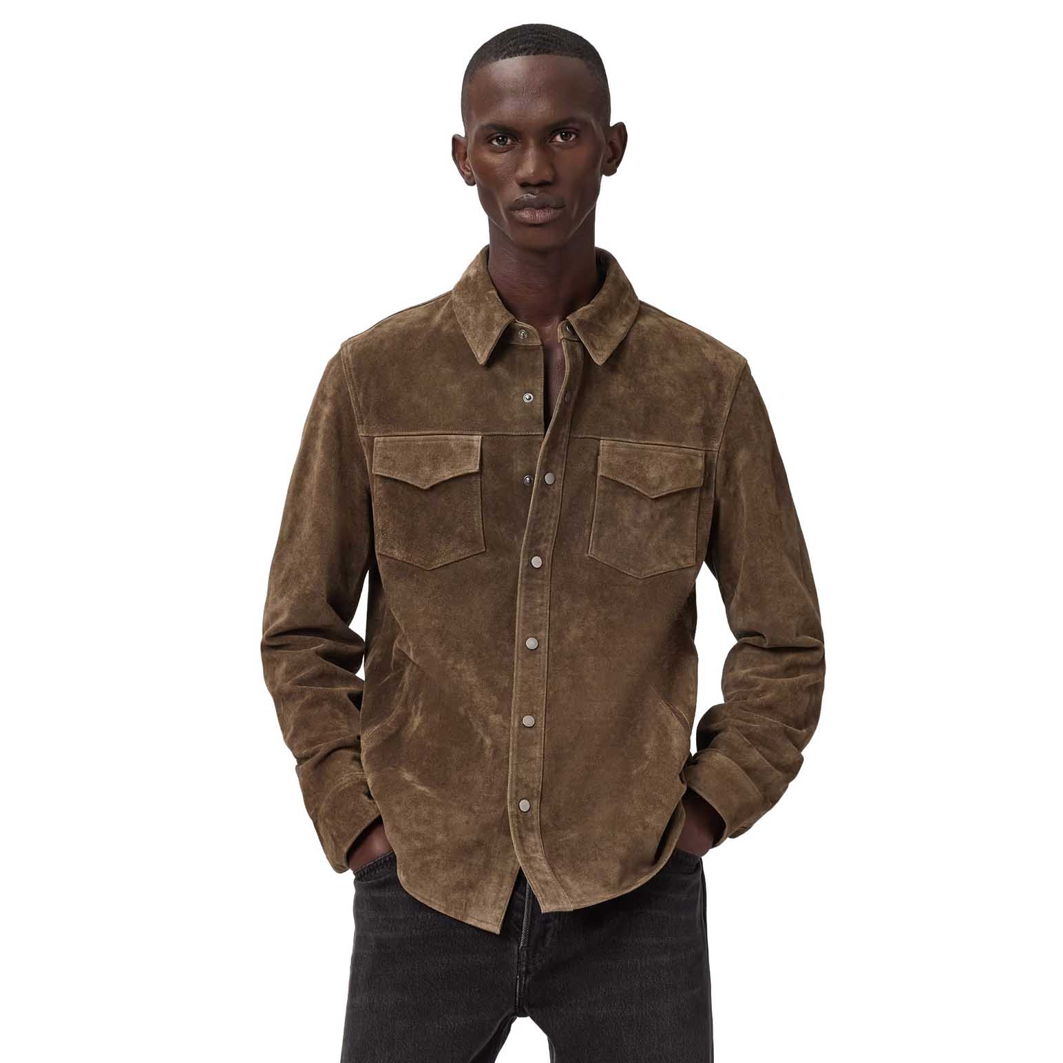 AllSaints Sully Suede Shirt